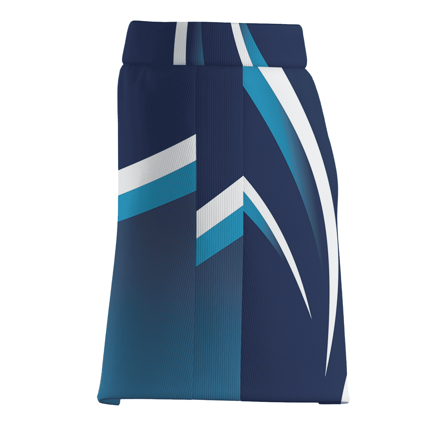Personalized Women's Navy Teal White Abstract Athletic Golf Skort J4301 additional image 3