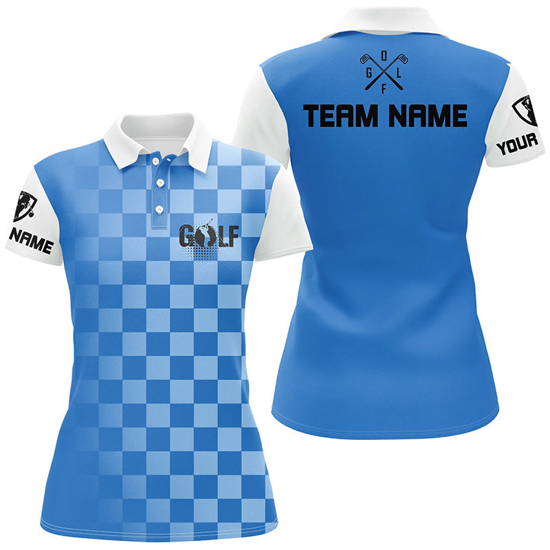 Women's Personalized Funny Golf Polo Shirts | Ladies Golf Apparel | Blue N4860