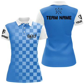 Women's Personalized Funny Golf Polo Shirts | Ladies Golf Apparel | Blue N4860