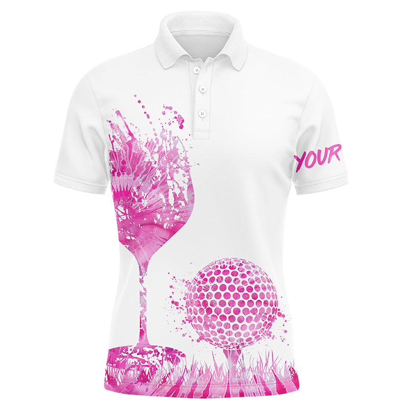 
Pink Tie Dye Men's Golf Polo Shirt - Customizable Golf Attire & Personalized Gifts
 N8216