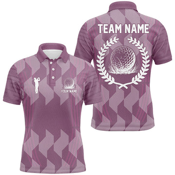 
Men's Purple Camo Golf Polo Shirt - Custom Design Golf Top, Perfect Gift for Golf Teams
 N8334