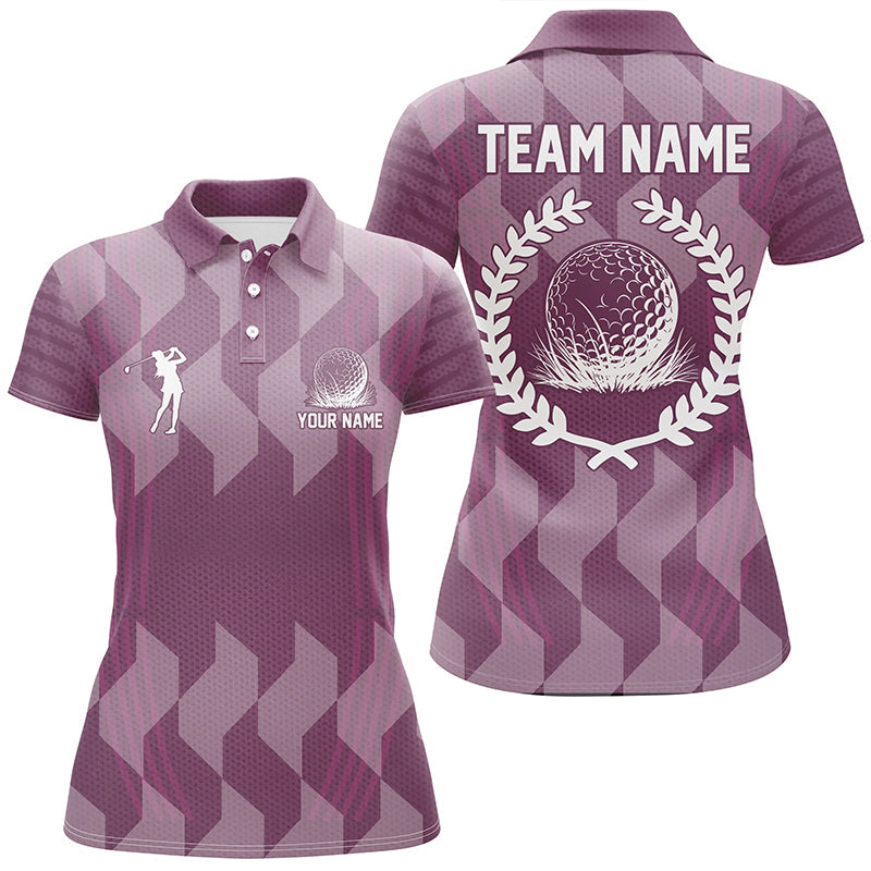 
Women's Purple Camo Golf Polo Shirts - Custom Design, Lightweight Material, Perfect Golf Gifts for Ladies' Teams
 N8334