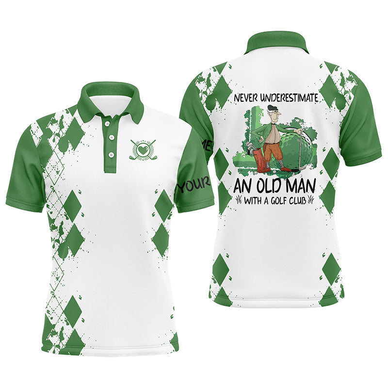 Men's Green Golf Polo Shirt N4828