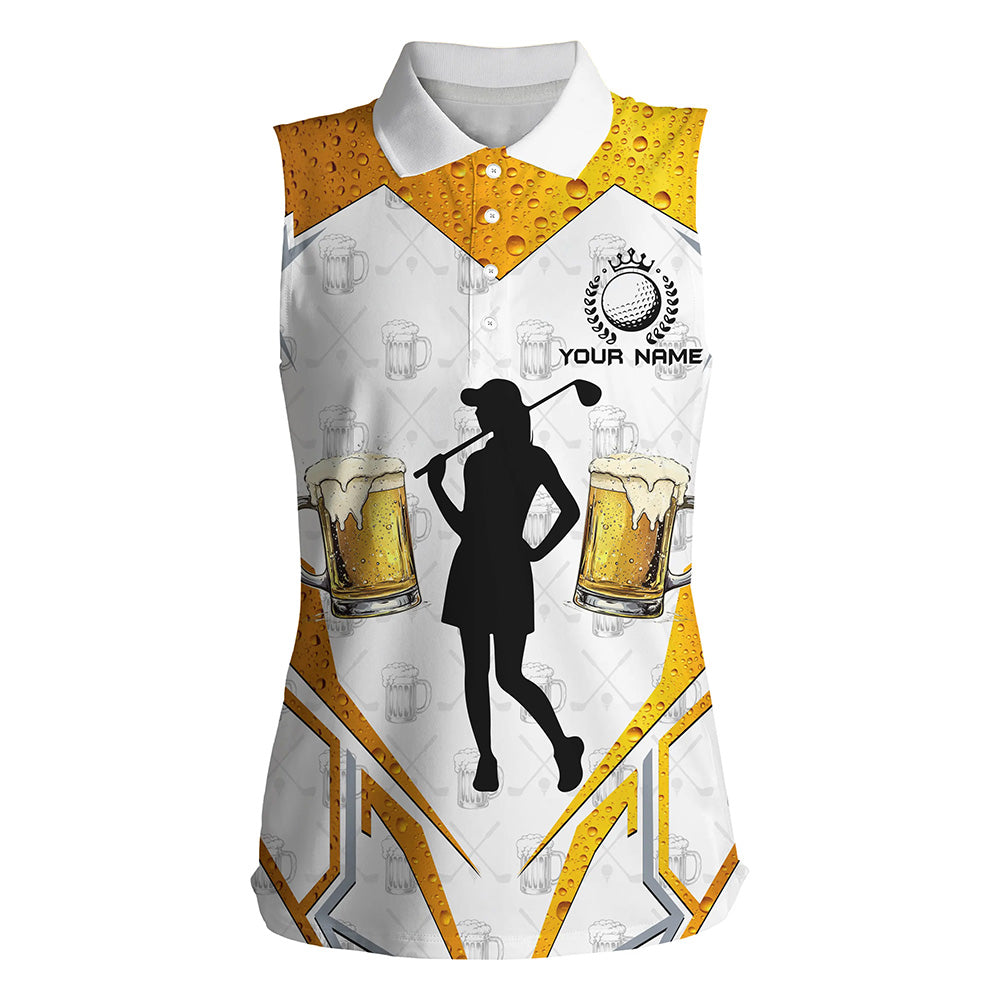 
Women's Sleeveless Polo Shirt - Custom Golf & Beer Cool Golf Shirts for Ladies, Perfect Golf Gifts
 N8225