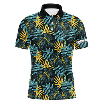 Men's Custom Tropical Pattern Golf Polo Shirt - Team Golf Tops for Men, Men's Golf Clothing N7300