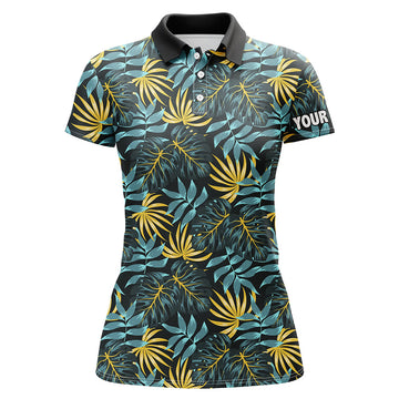 Women's Custom Tropical Pattern Golf Polo Shirt - Team Golf Top for Ladies, Women's Golf Apparel N7300