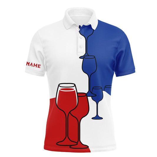 
Men's Custom Golf Polo Shirt - Red, White, and Blue Golf Apparel - Perfect Gift for Golfers
 N8337