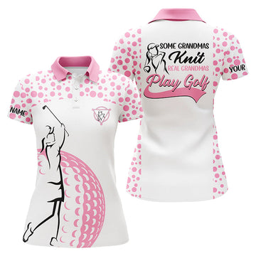 Women's Golf Polo Shirt - Custom Grandma Knit - Mother's Day Gift N5217