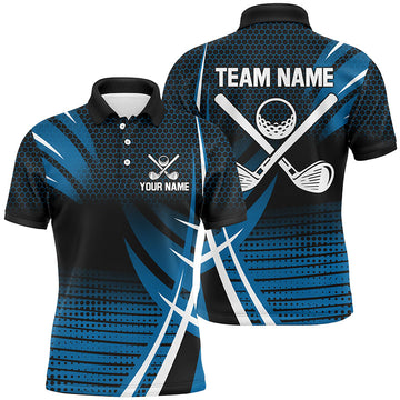 Men's Custom Golf Polo Shirt - Stylish Golfing Gift for Team | Blue N7486