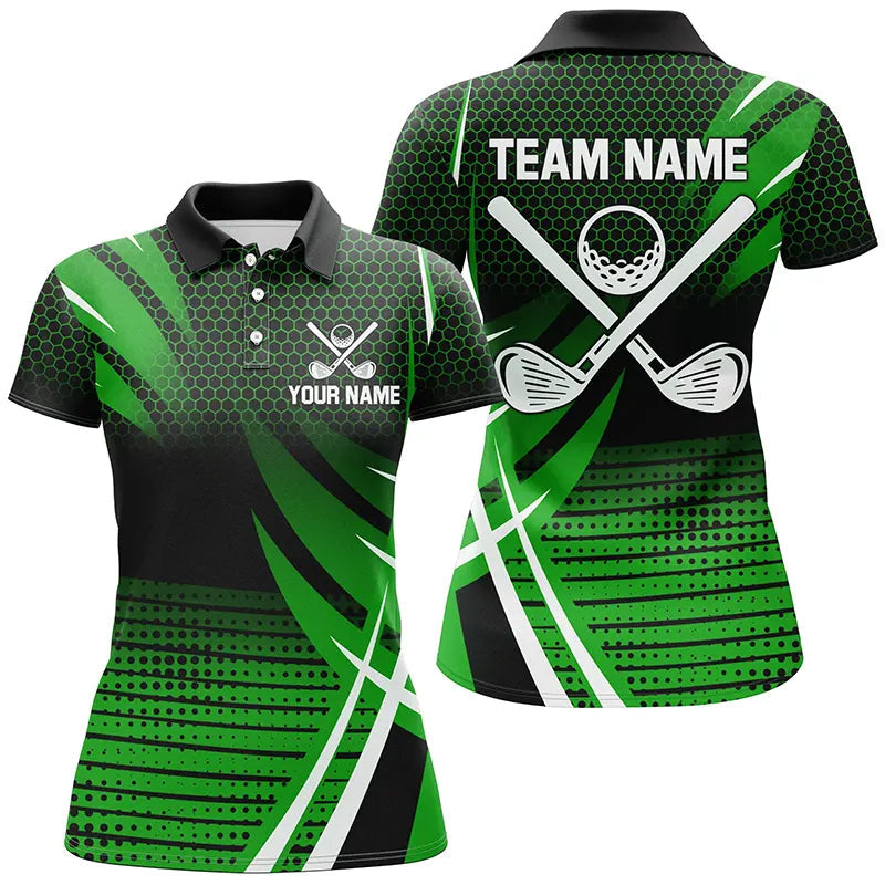 Women's Custom Golf Polo Shirts | Stylish Golfing Gifts for Teams | Green N7487