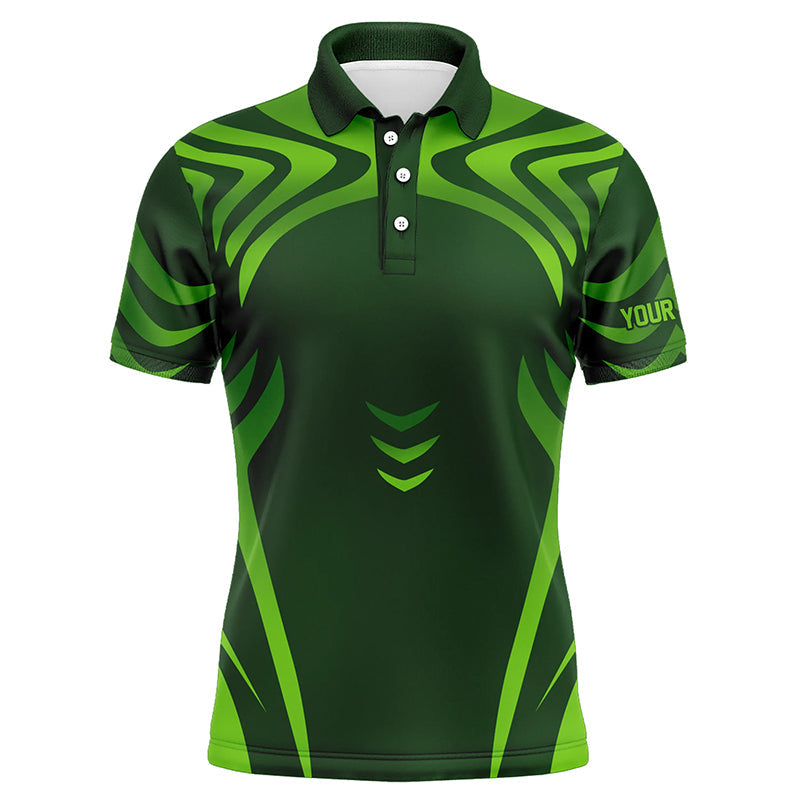 Men's Green Gradient Golf Polo Shirt | Custom Personalized Golf Apparel ...