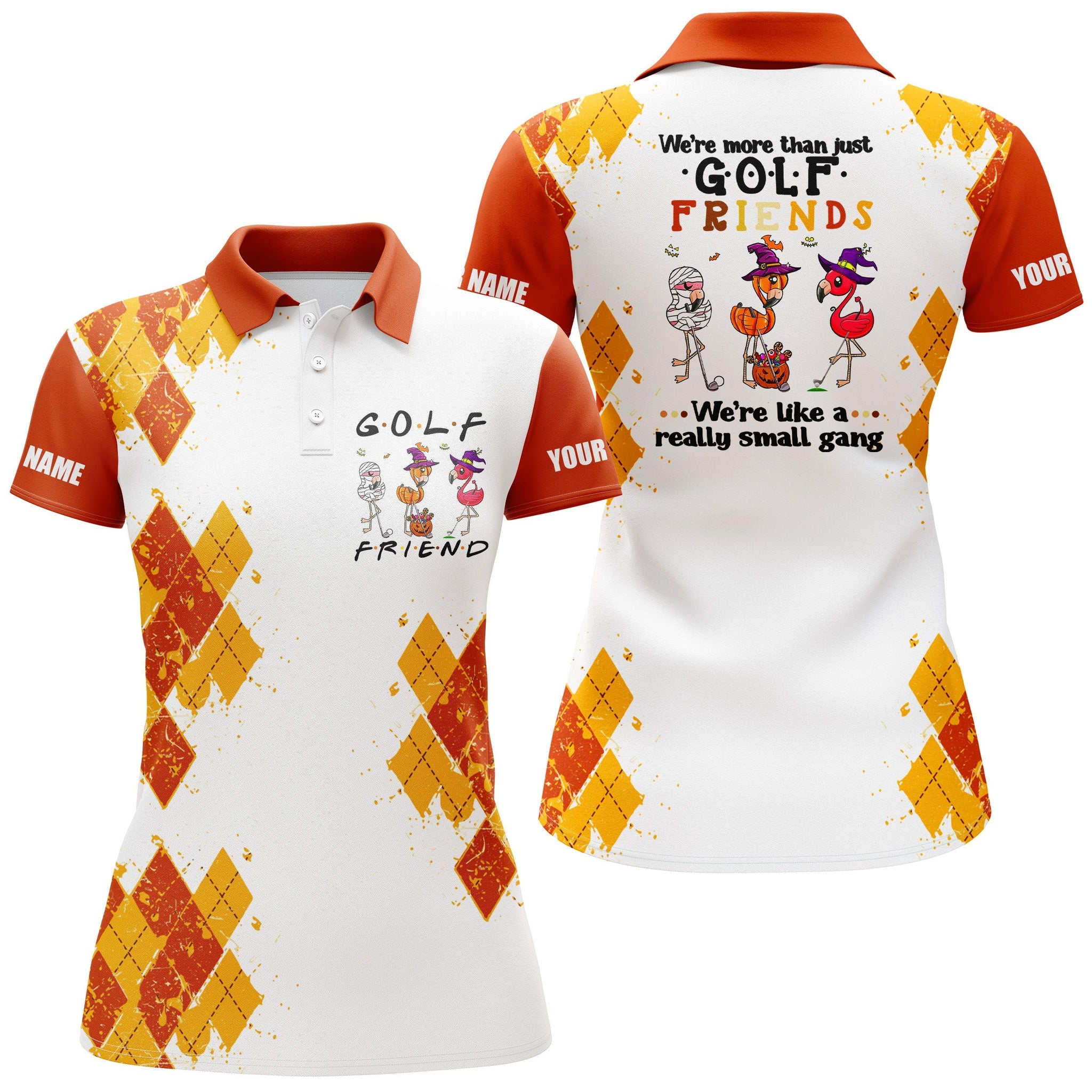 Humorous Halloween Golf Shirt - Custom Design for Close-Knit Golfing Group N3833