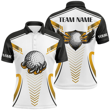 Eagle Golf Ball Men's Custom Polo Shirt - Best Golfing Gift L0464