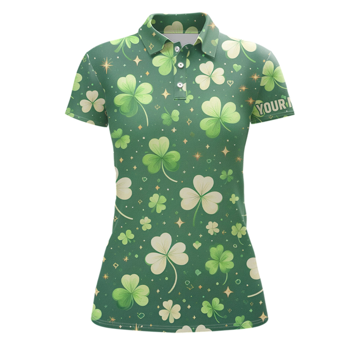 Stylish St. Patrick's Day Golf Polo Shirts for Women | Customized Golf Tops | Personalized Golf Gifts L1314