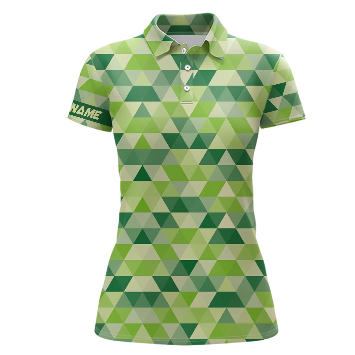 Stylish Green Women's Golf Polo Shirt for St. Patrick's Day | Golf Shirts for Women | Golf Gifts L1415